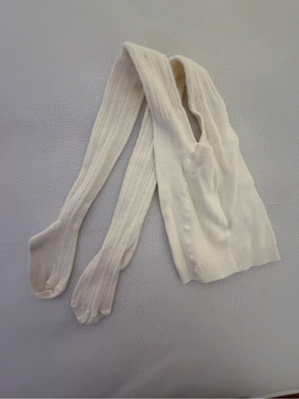 Gymboree Off-White Cableknit Tights